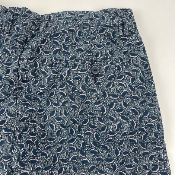 H&M L.O.G.G. Shorts Mens 30 Blue Leaf Print Casual Summer Patterned Lightweight - Picture 9 of 9